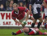 13 August 2002; Mike Prendergast of Munster during the Representative Friendly match between Munster and Bristol at Thomond Park in Dublin. Photo by Brendan Moran/Sportsfile