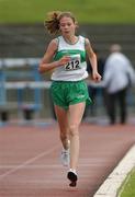 10 July 2002; Aoife Talty of Ireland during the Women's 3000m Junior U23 event at the Dublin International Games & Morton Mile at Morton Stadium in Santry, Dublin. Photo by Damien Eagers/Sportsfile