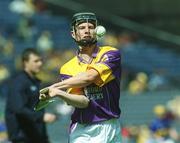 11 August 2002; Pierce White of Wexford prior to the All-Ireland Minor Hurling Championship Semi-Final match between Wexford and Tipperary at Croke Park in Dublin. Photo by Damien Eagers/Sportsfile
