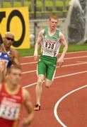6 August 2002; David McCarthy of Ireland in action during the Men's 400m heats at the European Championships in the Olympic Stadium in Munich, Germany. Photo by Brendan Moran/Sportsfile