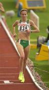 10 August 2002; Una English of Ireland in action during the Women's 5000m Final at the European Championships in the Olympic Stadium in Munich, Germany. Photo by Brendan Moran/Sportsfile