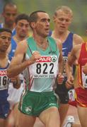 11 August 2002; Mark Carroll of Ireland, 822, in action during the Men's 5000m Final at the European Championships in the Olympic Stadium in Munich, Germany. Photo by Brendan Moran/Sportsfile