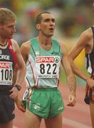 11 August 2002; Mark Carroll of Ireland, 822, on the start line for the Men's 5000m Final at the European Championships in the Olympic Stadium in Munich, Germany. Photo by Brendan Moran/Sportsfile