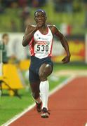 8 August 2002; Phillips Idowu of Great Britain in action during the Men's Triple Jump Final at the European Championships in the Olympic Stadium in Munich, Germany. Photo by Brendan Moran/Sportsfile