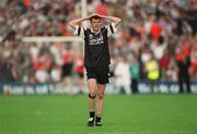 18 August 2002; Kieran Quinn of Sligo dejected after the Bank of Ireland All-Ireland Senior Football Championship Quarter-Final Replay match between Armagh and Sligo at Páirc Tailteann in Navan, Meath. Photo by Aoife Rice/Sportsfile