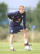 18 August 2002; Damien Duff during a Republic of Ireland training session at the AUL Complex in Clonshaugh, Dublin. Photo by David Maher/Sportsfile