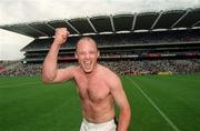 18 August 2002; Andy Comerford of Kilkenny celebrates after the Guinness All-Ireland Senior Hurling Championship Semi-Final match between Kilkenny and Tipperary at Croke Park in Dublin. Photo by Ray McManus/Sportsfile