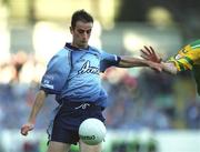17 August 2002; John McNally of Dublin during the Bank of Ireland All-Ireland Senior Football Championship Quarter-Final Replay match between Dublin and Donegal at Croke Park in Dublin. Photo by Brendan Moran/Sportsfile