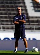 20 August 2002; Republic of Ireland manager Mick McCarthy during a Republic of Ireland training session at the Olympic Stadium in Helsinki, Finland. Photo by David Maher/Sportsfile