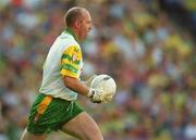 17 August 2002; Donegal goalkeeper Tony Blake during the Bank of Ireland All-Ireland Senior Football Championship Quarter-Final Replay match between Dublin and Donegal at Croke Park in Dublin. Photo by Damien Eagers/Sportsfile