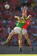 25 August 2002; Colm Cooper of Kerry in action against Anthony Lynch of Cork during the Bank of Ireland All-Ireland Senior Football Championship Semi-Final match between Kerry and Cork at Croke Park in Dublin. Photo by Ray McManus/Sportsfile