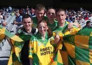 17 August 2002; Donegal fans at the Bank of Ireland All-Ireland Senior Football Championship Quarter-Final Replay match between Dublin and Donegal at Croke Park in Dublin. Photo by Ray McManus/Sportsfile