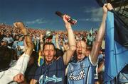 17 August 2002; Dublin fans on Hill 16 during the Bank of Ireland All-Ireland Senior Football Championship Quarter-Final Replay match between Dublin and Donegal at Croke Park in Dublin. Photo by Ray McManus/Sportsfile