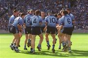17 August 2002; Dublin players warm up prior to the Bank of Ireland All-Ireland Senior Football Championship Quarter-Final Replay match between Dublin and Donegal at Croke Park in Dublin. Photo by Ray McManus/Sportsfile