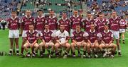 18 August 2002; The Galway team prior to the All-Ireland Minor Hurling Championship Semi-Final match between Kilkenny and Galway at Croke Park in Dublin. Photo by Ray McManus/Sportsfile