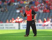 25 August 2002; Cork manager Larry Tompkins during the Bank of Ireland All-Ireland Senior Football Championship Semi-Final match between Kerry and Cork at Croke Park in Dublin. Photo by Brian Lawless/Sportsfile