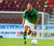 20 August 2002; Paul Tierney of Republic of Ireland during the U21 International Friendly match between Finland and Republic of Ireland at Finnair Stadium in Helsinki, Finland. Photo by David Maher/Sportsfile