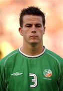 21 August 2002; Ian Harte of Republic of Ireland        . Soccer. Picture credit; David Maher / SPORTSFILE *EDI* *** Local Caption *** during the International Friendly match between Finland and Republic of Ireland at the Olympic Stadium in Helsinki, Finland. Photo by David Maher/Sportsfile