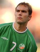 21 August 2002; Jason McAteer of Republic of Ireland prior to the International Friendly match between Finland and Republic of Ireland at the Olympic Stadium in Helsinki, Finland. Photo by David Maher/Sportsfile