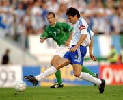 21 August 2002; Jari Litmanen of Finland during the International Friendly match between Finland and Republic of Ireland at the Olympic Stadium in Helsinki, Finland. Photo by David Maher/Sportsfile