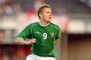 21 August 2002; Damien Duff of Republic of Ireland during the International Friendly match between Finland and Republic of Ireland at the Olympic Stadium in Helsinki, Finland. Photo by David Maher/Sportsfile