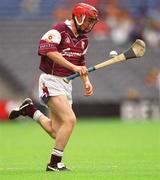 18 August 2002; Niall Healy of Galway during the All-Ireland Minor Hurling Championship Semi-Final match between Kilkenny and Galway at Croke Park in Dublin. Photo by Ray McManus/Sportsfile