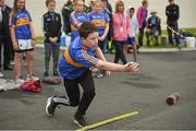20 August 2017; John Lyons, from St Peter and Pauls, Co Tipperary, competes in the U14 Mixed Skittles event during day 2 of the Aldi Community Games August Festival 2017 at the National Sports Campus in Dublin. Photo by Cody Glenn/Sportsfile
