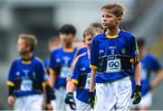 20 August 2017; Robert Brooks of Fossa National School, Co Kerry, during the INTO Cumann na mBunscol GAA Respect Exhibition Go Games at half time during the GAA Football All-Ireland Senior Championship Semi-Final match between Kerry and Mayo at Croke Park in Dublin. Photo by Piaras Ó Mídheach/Sportsfile