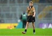20 August 2017; Referee Cian Lyons of Scoil Realta Na Mara, Co Kerry, during the INTO Cumann na mBunscol GAA Respect Exhibition Go Games at half time during the GAA Football All-Ireland Senior Championship Semi-Final match between Kerry and Mayo at Croke Park in Dublin. Photo by Piaras Ó Mídheach/Sportsfile
