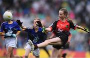 20 August 2017; Erin Ferguson of Quay National School, Co Mayo, during the INTO Cumann na mBunscol GAA Respect Exhibition Go Games at half time of the GAA Football All-Ireland Senior Championship Semi-Final match between Kerry and Mayo at Croke Park in Dublin. Photo by Stephen McCarthy/Sportsfile