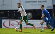 21 August 2017; Karl Sheppard of Cork City in action against Killian Cantwell of Finn Harps during the SSE Airtricity League Premier Division match between Finn Harps and Cork City at Finn Park in Ballybofey, Donegal. Photo by Oliver McVeigh/Sportsfile