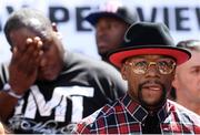 22 August 2017; Floyd Mayweather Jr during the Grand Arrival at Toshiba Plaza in Las Vegas, USA, ahead of his boxing match with Conor McGregor at T-Mobile Arena in Las Vegas on Saturday August 26. Photo by Stephen McCarthy/Sportsfile