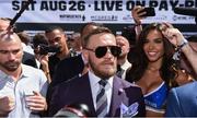 22 August 2017; Conor McGregor during the Grand Arrival at Toshiba Plaza in Las Vegas, USA, ahead of his boxing match with Floyd Mayweather Jr at T-Mobile Arena in Las Vegas on Saturday August 26. Photo by Stephen McCarthy/Sportsfile