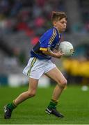 20 August 2017; Francis Meaney of Barefield National School, Clare, representing Kerry, during the INTO Cumann na mBunscol GAA Respect Exhibition Go Games at half time during the GAA Football All-Ireland Senior Championship Semi-Final match between Kerry and Mayo at Croke Park in Dublin. Photo by Ray McManus/Sportsfile