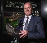 24 August 2017; Former Kerry footballer Jack O'Shea with his Hall of Fame trophy during the GAA Museum Hall of Fame – Announcement of 2017 Inductees event at Croke Park in Dublin. Photo by Matt Browne/Sportsfile