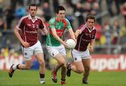 20 May 2012; Sean Kelly, Mayo, in action against Declan Rattigan, Galway. Connacht GAA Football Junior Championship, Galway v Mayo, Dr. Hyde Park, Roscommon. Picture credit: Ray Ryan / SPORTSFILE