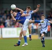 20 May 2012; Shane Mulligan, Longford, in action against Colm Begley, Laois. Leinster GAA Football Senior Championship, Longford v Laois, Pearse Park, Longford. Picture credit: Matt Browne / SPORTSFILE