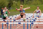 20 May 2012; Catherine McManus, 42, Dublin City Harriers A.C, on her way to winning the Womens 100m Hurdles. Woodie's DIY AAI Games, Morton Stadium, Santry, Dublin. Picture credit; Tomas Greally / SPORTSFILE
