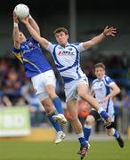 20 May 2012; Colm Begley, Laois, in action against Shane Mulligan, Longford. Leinster GAA Football Senior Championship, Longford v Laois, Pearse Park, Longford. Picture credit: Matt Browne / SPORTSFILE