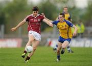 20 May 2012; Michael Meehan, Galway, in action against Sean McDermott, Roscommon. Connacht GAA Football Senior Championship Quarter-Final, Roscommon v Galway, Dr. Hyde Park, Roscommon. Picture credit: Ray Ryan / SPORTSFILE
