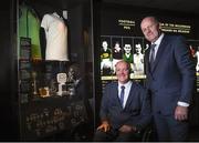 24 August 2017; Former Offaly footballer Matt Connor, left, with former Kerry footballer Jack O'Shea during the GAA Museum Hall of Fame – Announcement of 2017 Inductees event at Croke Park in Dublin. Photo by Matt Browne/Sportsfile