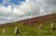 5 August 2017; A general view of the Irish Tricolour at the 2017 M Donnelly GAA All-Ireland Poc Fada Finals in the Annaverna Mountain, Ravensdale, Co Louth. Photo by Piaras Ó Mídheach/Sportsfile