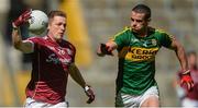 30 July 2017; Danny Cummins of Galway in action against Shane Enright of Kerry during the GAA Football All-Ireland Senior Championship Quarter-Final match between Kerry and Galway at Croke Park in Dublin. Photo by Piaras Ó Mídheach/Sportsfile