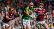 30 July 2017; Kieran Donaghy of Kerry in action against Liam Silke, left, and David Walsh of Galway during the GAA Football All-Ireland Senior Championship Quarter-Final match between Kerry and Galway at Croke Park in Dublin. Photo by Piaras Ó Mídheach/Sportsfile