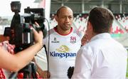 24 August 2017; Christian Lealiifano of Ulster during a media interview at the Nevin Spence Centre in Kingspan Stadium, Belfast. Photo by John Dickson/Sportsfile