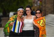 24 August 2017; Conor McGregor supporters, from left, Lynn O'Hara, Stacey Kelly and Nicola Farrelly from Coolock, Dublin, in Las Vegas, prior to the boxing match between Floyd Mayweather Jr and Conor McGregor at T-Mobile Arena in Las Vegas, USA, on Saturday August 26. Photo by Stephen McCarthy/Sportsfile