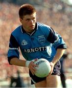 17 September 1995; Dessie Farrell of Dublin during the GAA Football All-Ireland Senior Champtionship Final match between Dublin and Tyrone at Croke Park in Dublin. Photo by Ray McManus/Sportsfile