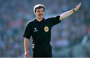 17 September 1995; Referee Paddy Russell during the GAA Football All-Ireland Senior Champtionship Final match between Dublin and Tyrone at Croke Park in Dublin. Photo by Ray McManus/Sportsfile