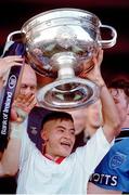17 September 1995; Jason Sherlock of Dublin lifts the Sam Maguire Cup after the the GAA Football All-Ireland Senior Champtionship Final match between Dublin and Tyrone at Croke Park in Dublin. Photo by Ray McManus/Sportsfile