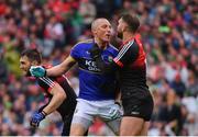 20 August 2017; Kieran Donaghy of Kerry tussles with Aidan O'Shea of Mayo during the GAA Football All-Ireland Senior Championship Semi-Final match between Kerry and Mayo at Croke Park in Dublin. Photo by Ramsey Cardy/Sportsfile